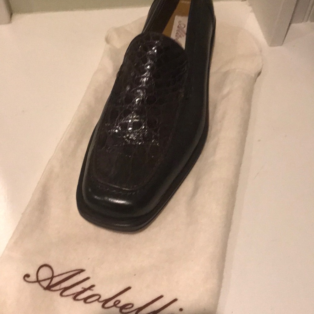 Altobelli genuine deer Crocodile pair of shoes